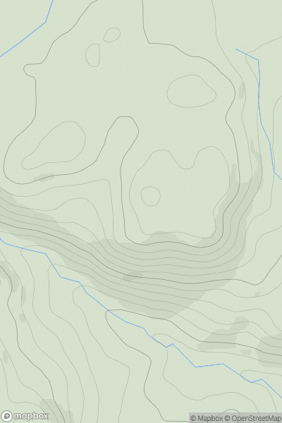 Thumbnail image for Creag Mhor [Knapdale and Kintyre] [NR792637] showing contour plot for surrounding peak